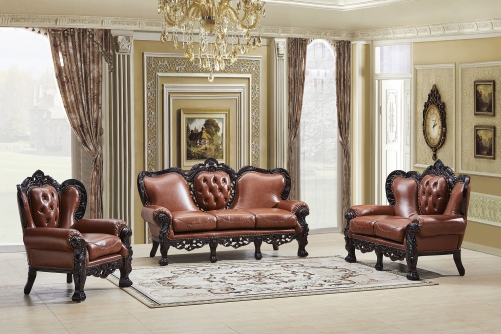 Jhc Kingsway Brown Leather Sofa Set, Light Brown Leather Couch Set